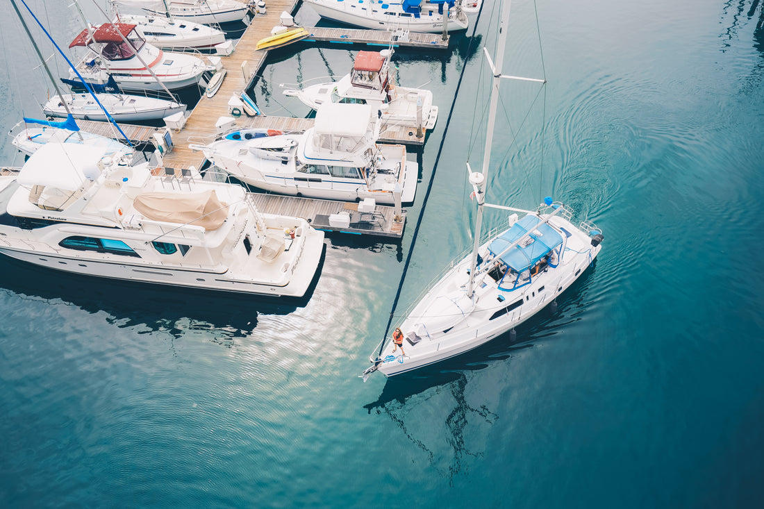 Boats docked at a marina - pawn a boat for cash at DD Pawn Loans
