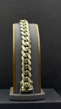 10K Gold Cuban Link Bracelet 206.6 Grams 9 Inch 19mm