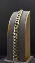 10K Gold Hollow Cuban Link Bracelet 37.6 Grams 9 Inch 13mm