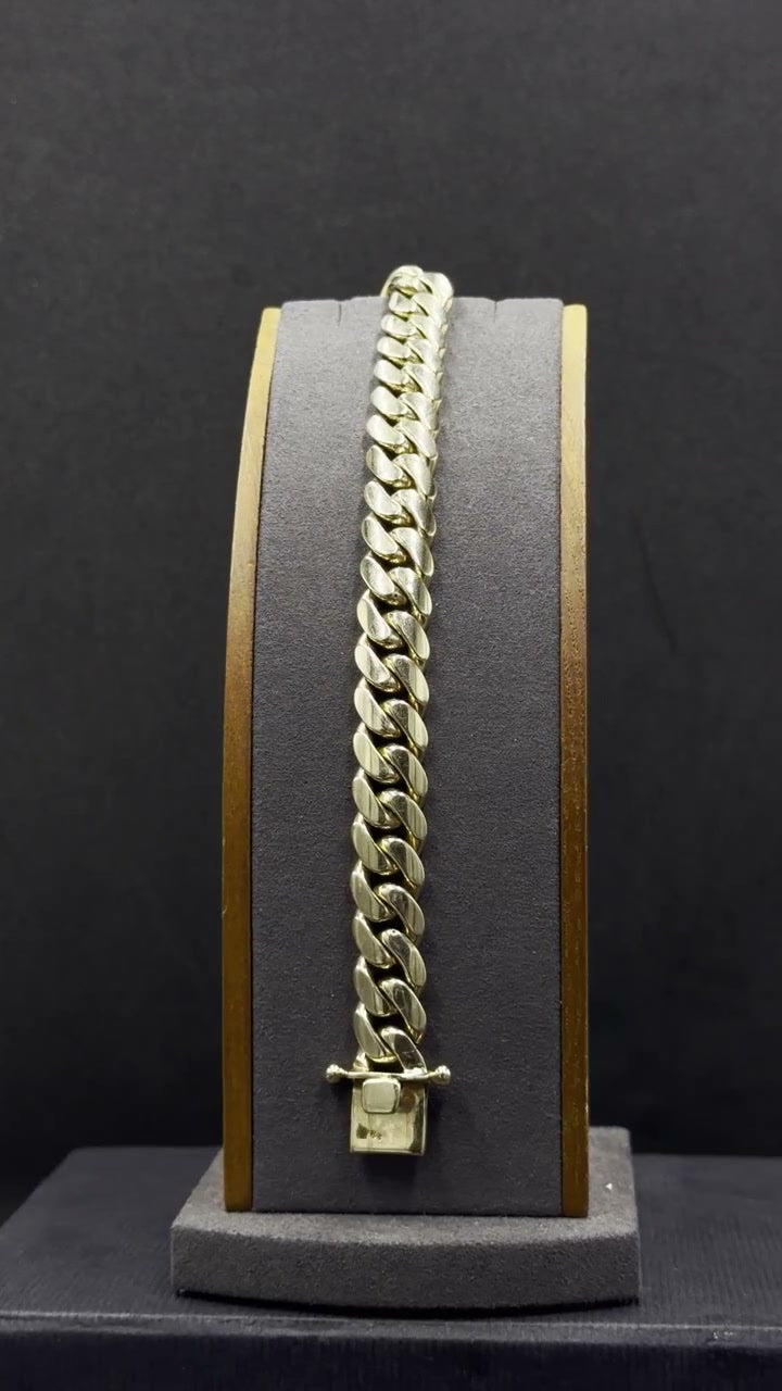 10K Gold Cuban Link Bracelet 67.9 Grams 7.5 Inch 11.5mm