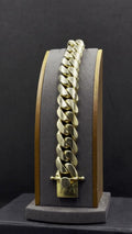 10K Gold Cuban Link Bracelet 221.6 Grams 8.5 Inch 19mm