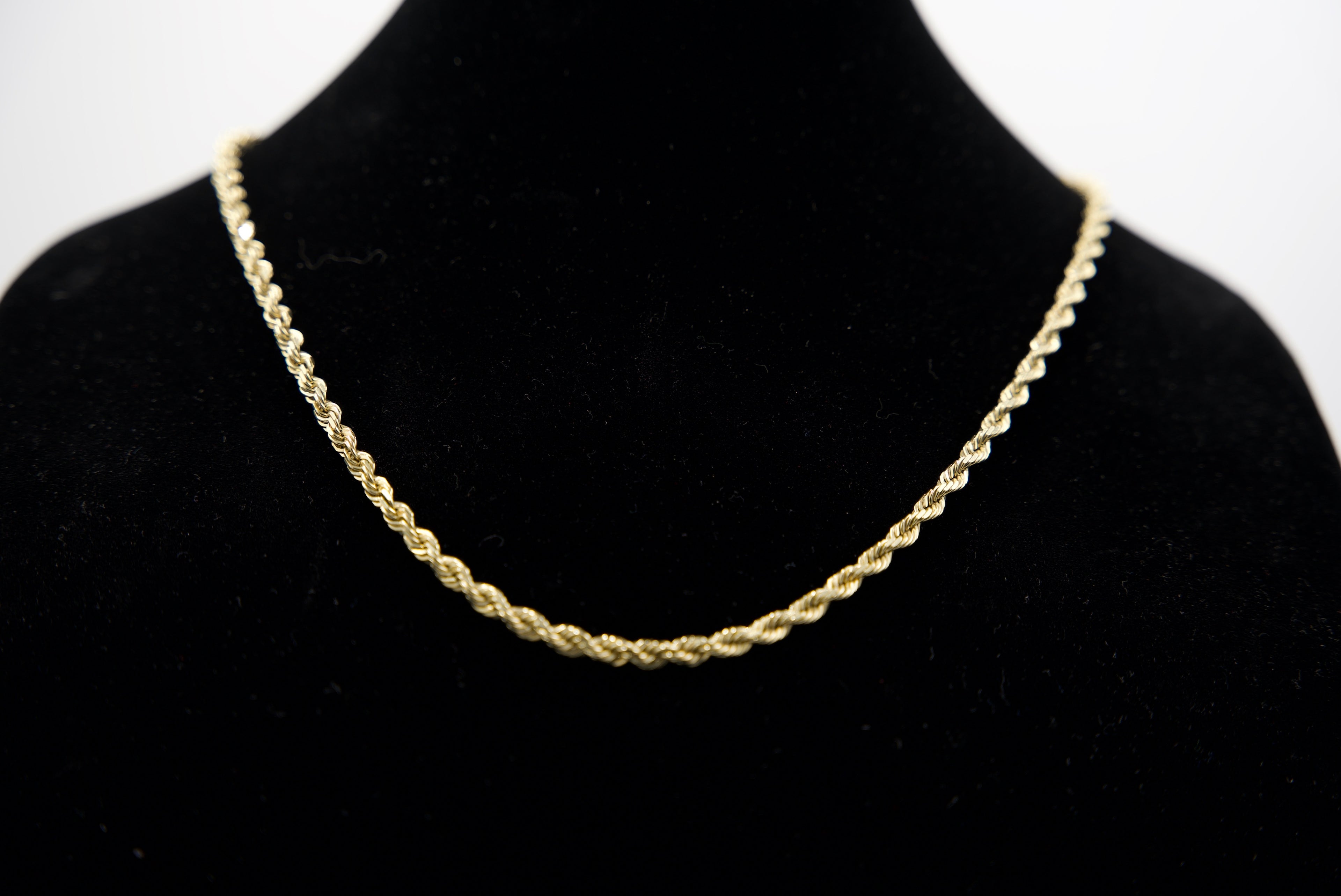 10K Gold Rope Chain – 39.6g, 24” 4mm | DD Pawn Loans