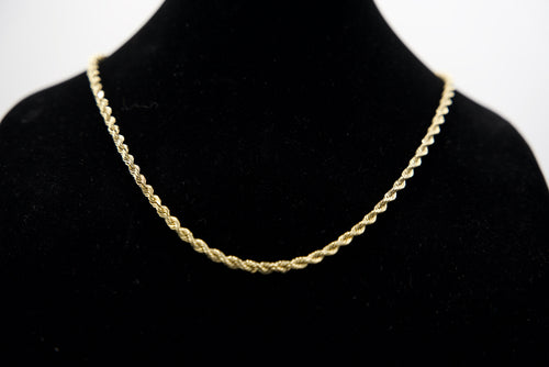 10K Gold Rope Chain – 39.6g, 24” 4mm | DD Pawn Loans