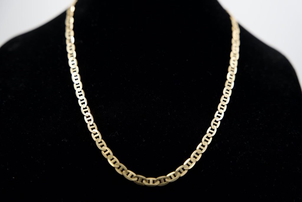 14K Solid Mariner Link Chain – 29.7g, 24” | DD Pawn Loans