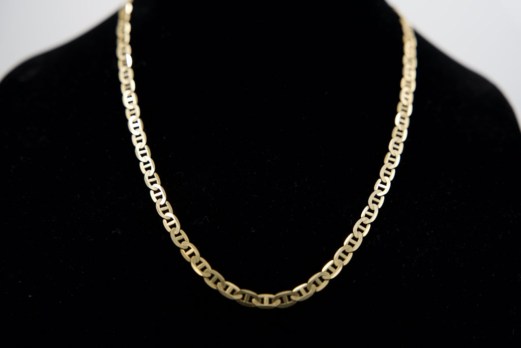 14K Solid Mariner Link Chain – 29.7g, 24” | DD Pawn Loans