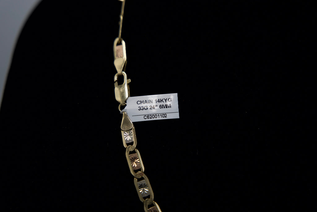 14K Gold Mariner Chain – 33g, 24” 6mm | DD Pawn Loans