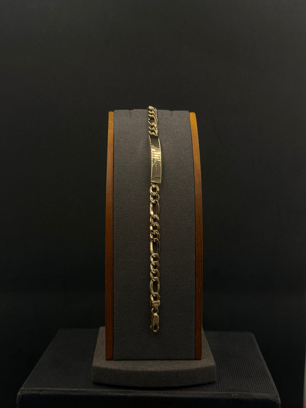 14K Gold Figaro ID Bracelet – 6.9g | DD Pawn Loans