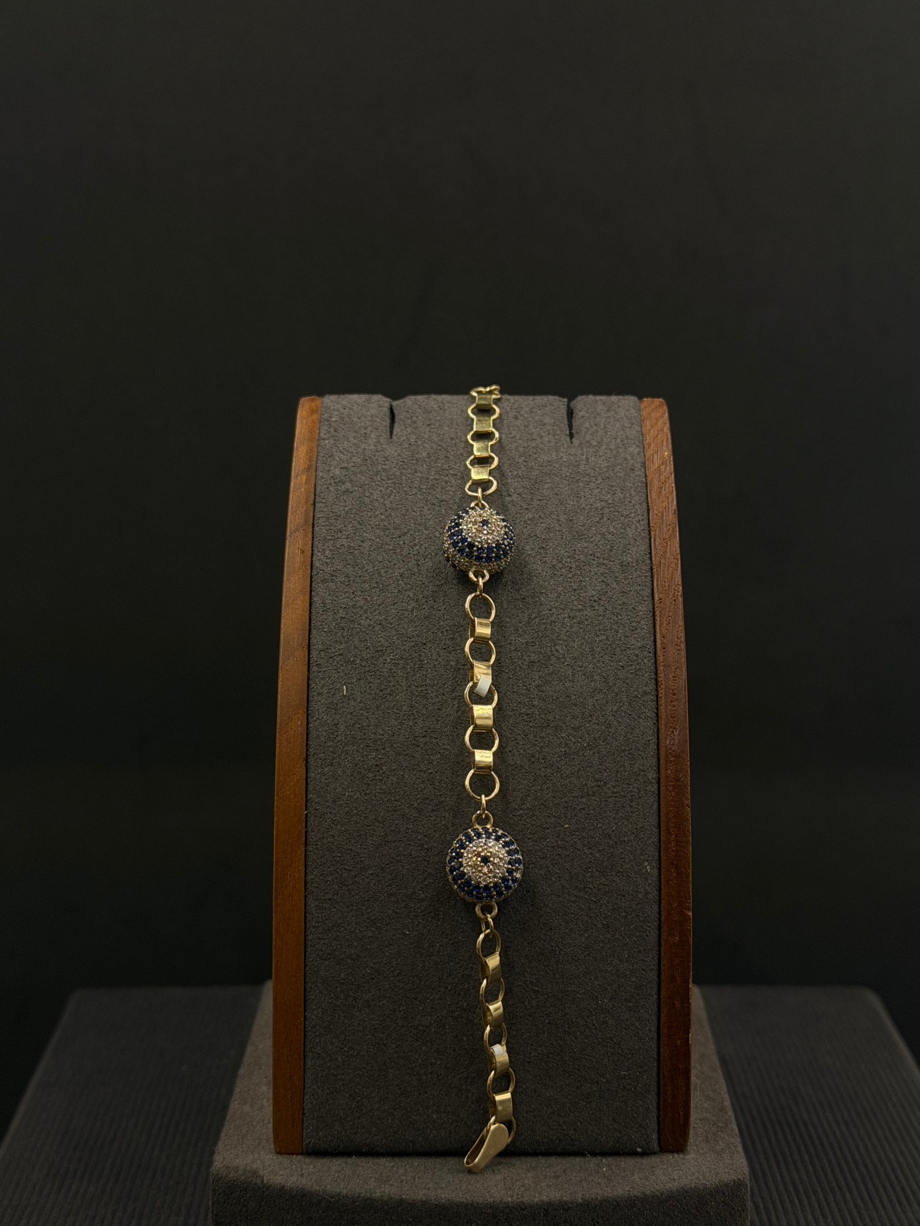 14K Gold Evil Eye Bracelet – 9g, 7” | DD Pawn Loans