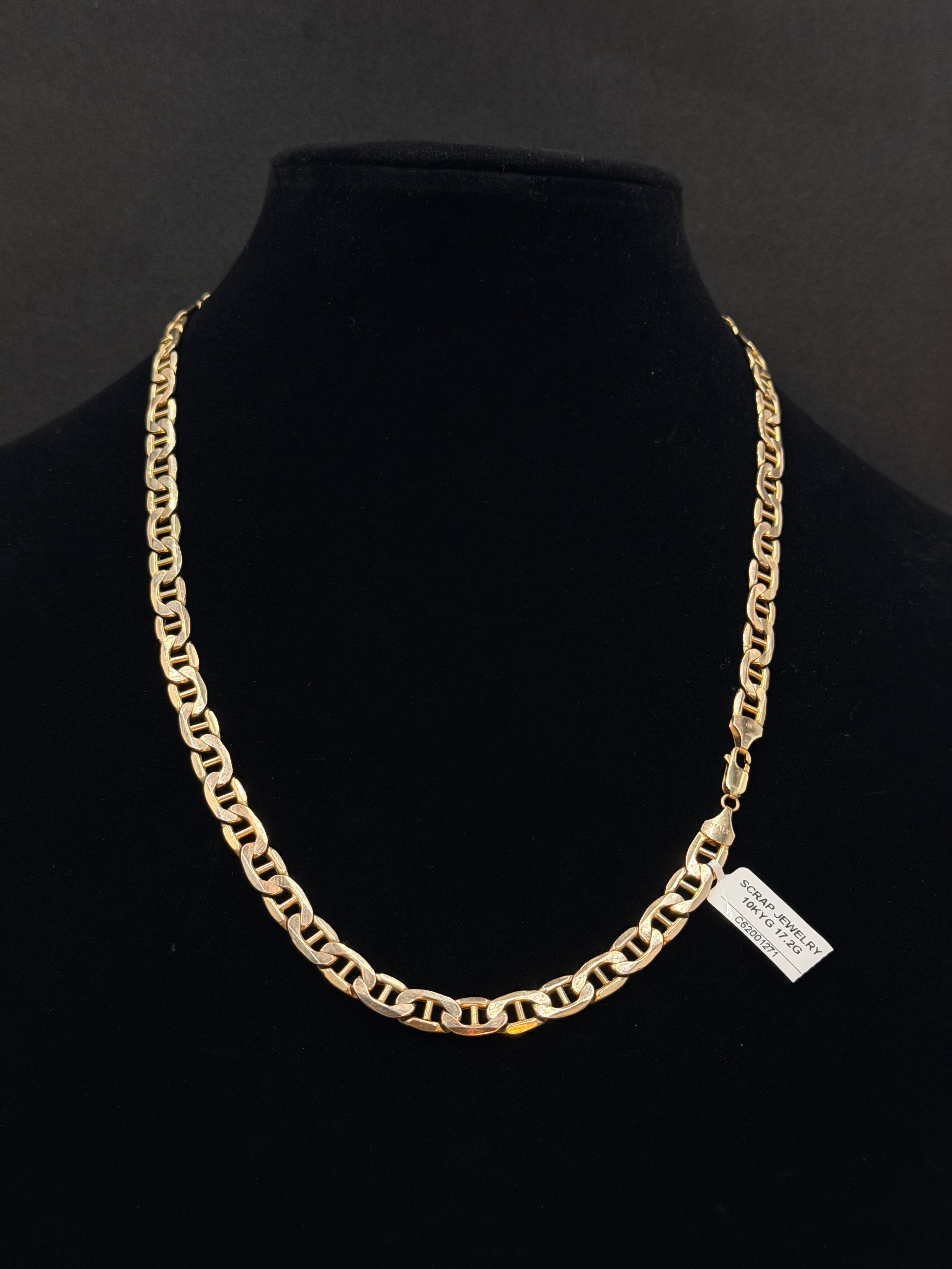 10K Gold Mariner Chain – 17.2g, 22” | DD Pawn Loans