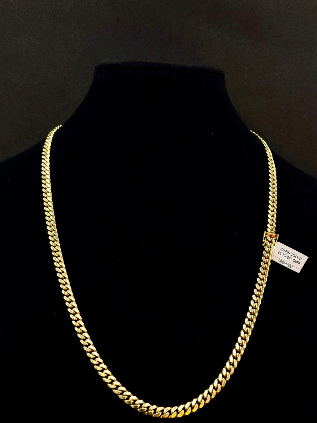 66g Miami Cuban Chain – 10K Gold, 26” 6mm | DD Pawn Loans