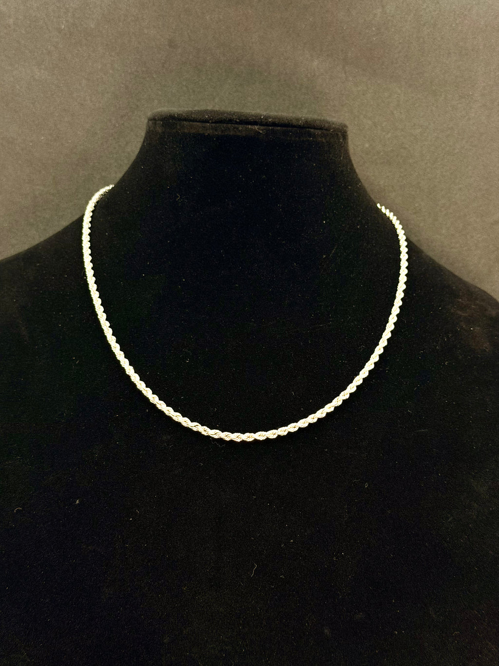 10K White Gold Rope Chain – 7g, 20” | DD Pawn Loans