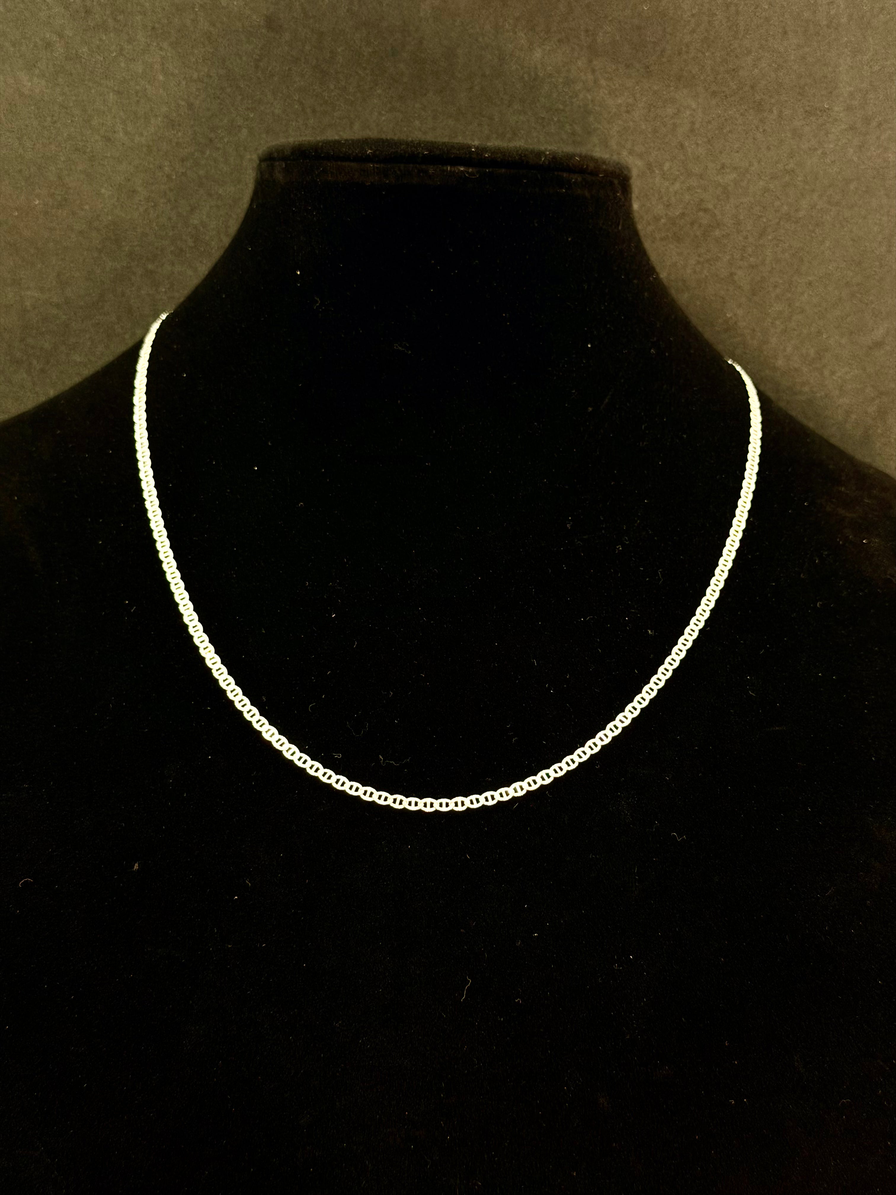 14K White Gold Mariner Chain – 4.7g, 22” | DD Pawn Loans