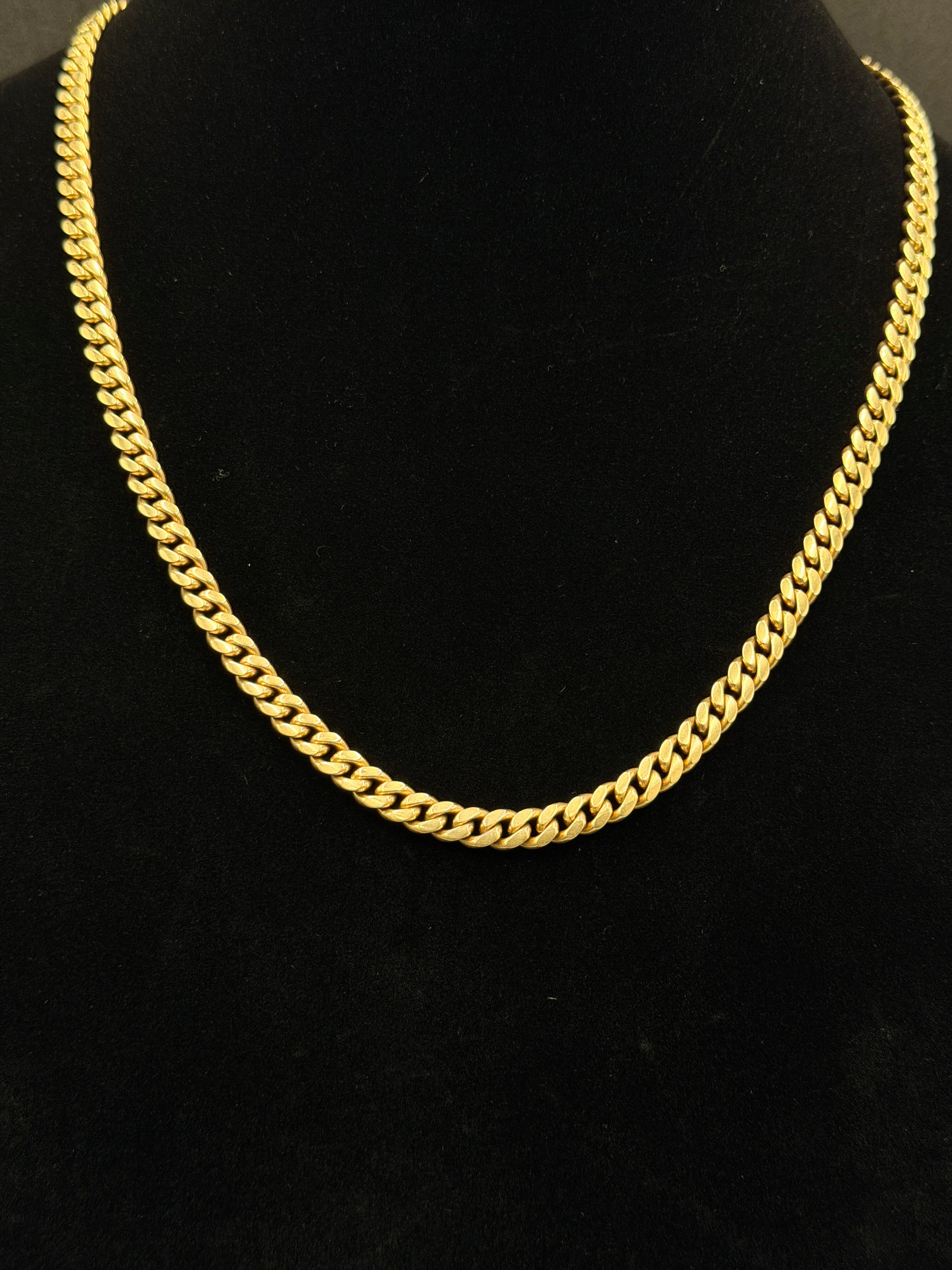 82g Miami Cuban Chain – 10K Gold, 25” | DD Pawn Loans
