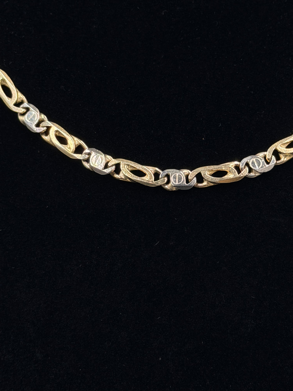 14K Two-Tone Gucci Link Chain – 34g, 20” | DD Pawn Loans