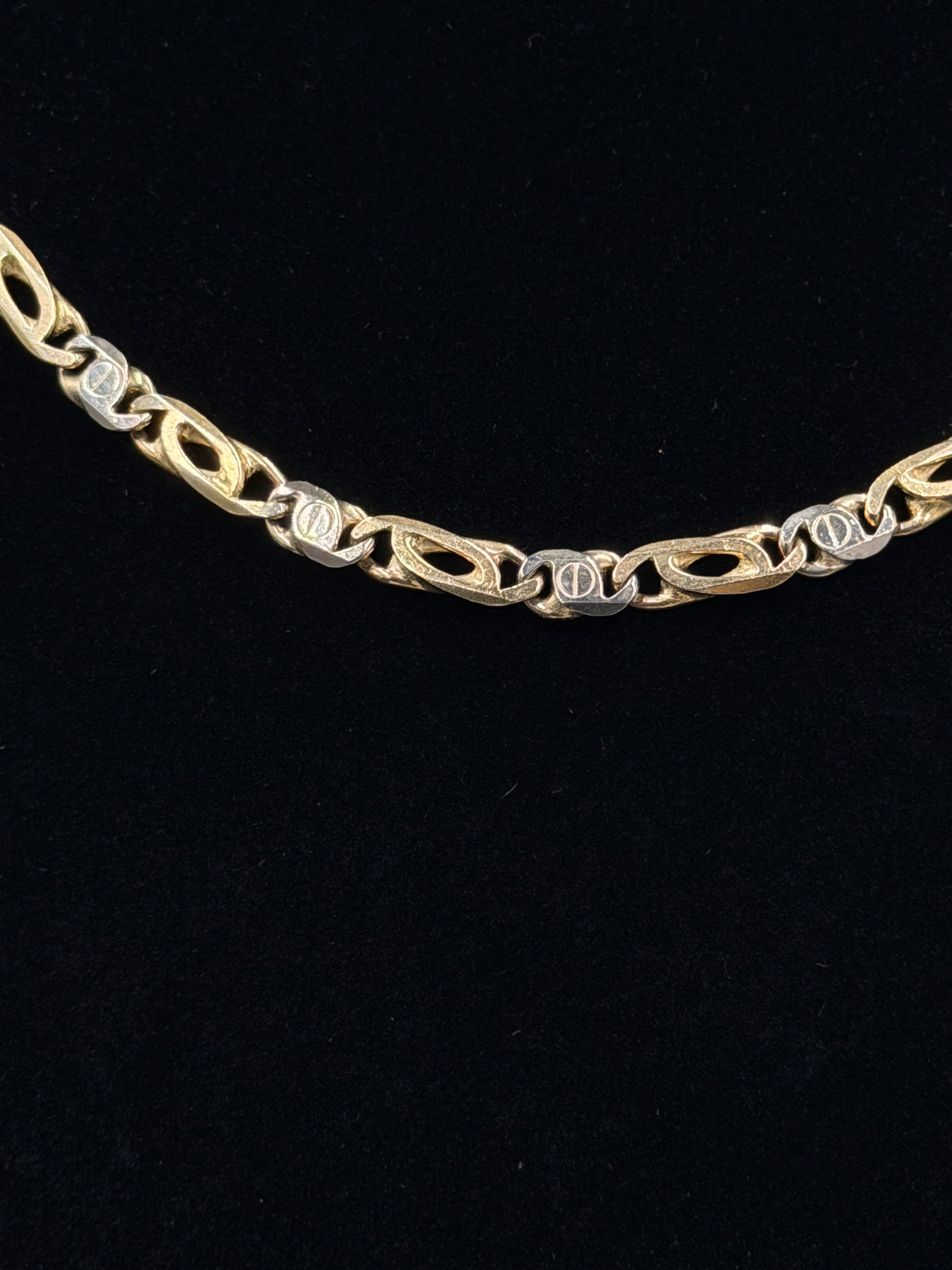 14K Two-Tone Gucci Link Chain – 34g, 20” | DD Pawn Loans
