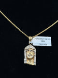 10K Two-Tone Jesus Head Pendant – 1.8g | DD Pawn Loans