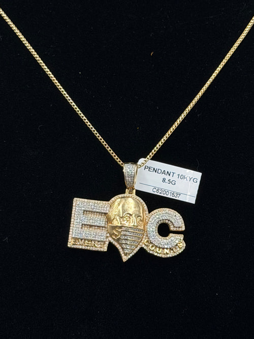 10K Gold EOC Diamond-Cut Pendant – 8.5g | DD Pawn Loans
