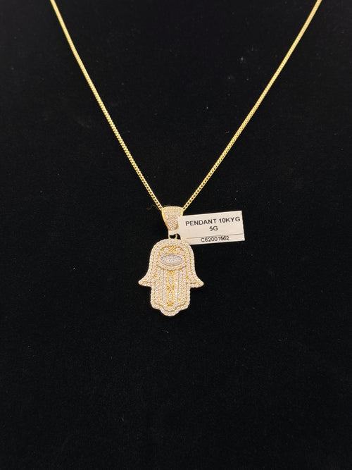 10K Diamond Hamsa Pendant – 5.0g | DD Pawn Loans