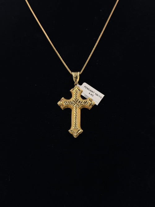 10K Diamond-Cut Cross Pendant – 4.4g | DD Pawn Loans