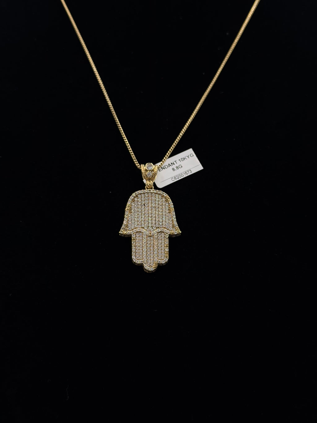 10K Diamond Hamsa Pendant – 8.8g | DD Pawn Loans