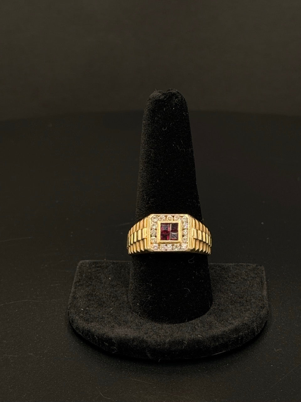 14K Ruby & Diamond Ring – Sz 10.5, 6.7g | DD Pawn Loans