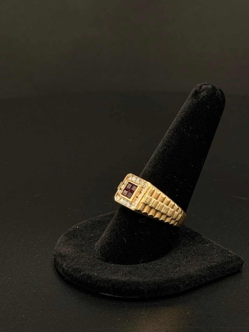 14K Ruby & Diamond Ring – Sz 10.5, 6.7g | DD Pawn Loans