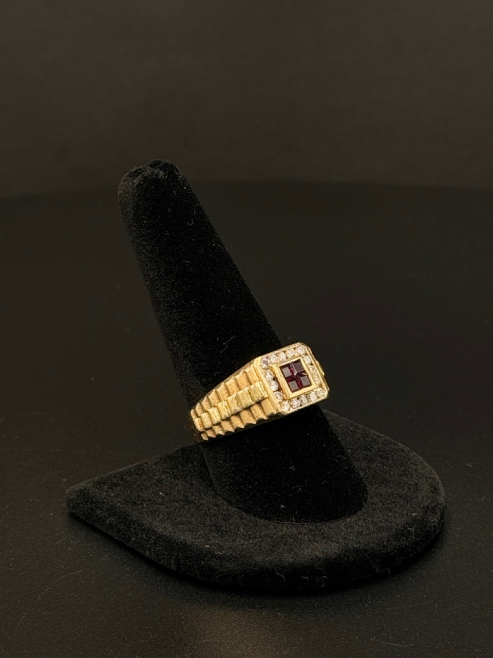 14K Ruby & Diamond Ring – Sz 10.5, 6.7g | DD Pawn Loans