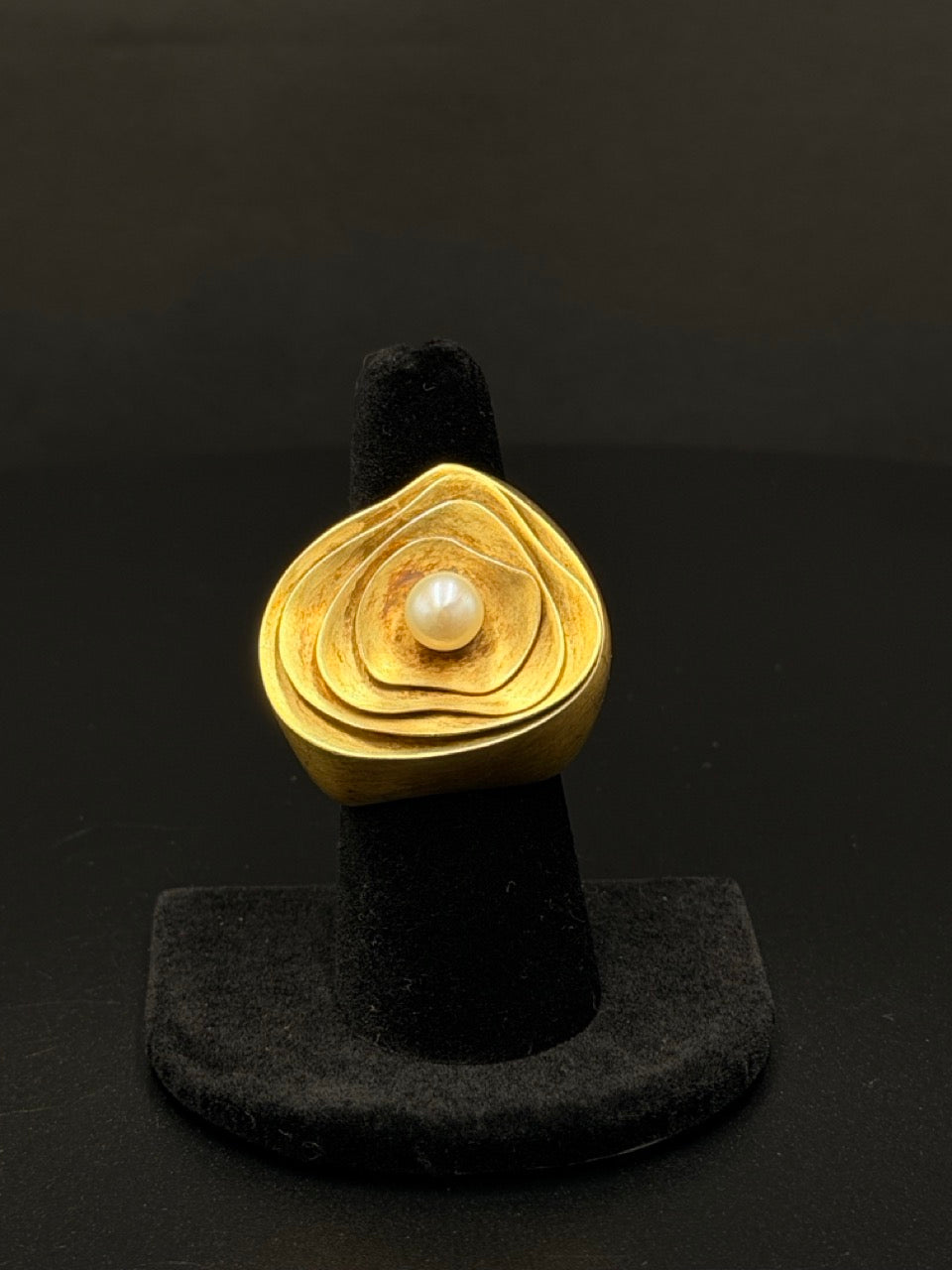18K Vintage Cluster Ring – 24.1g, Sz 8 | DD Pawn Loans