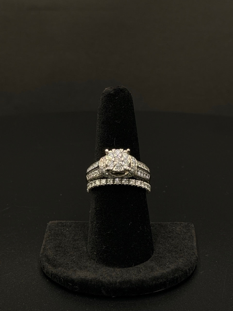 14K White Gold Diamond Bridal Set – Sz 8 | DD Pawn Loans