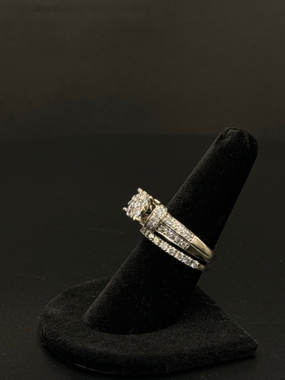 14K White Gold Diamond Bridal Set – Sz 8 | DD Pawn Loans
