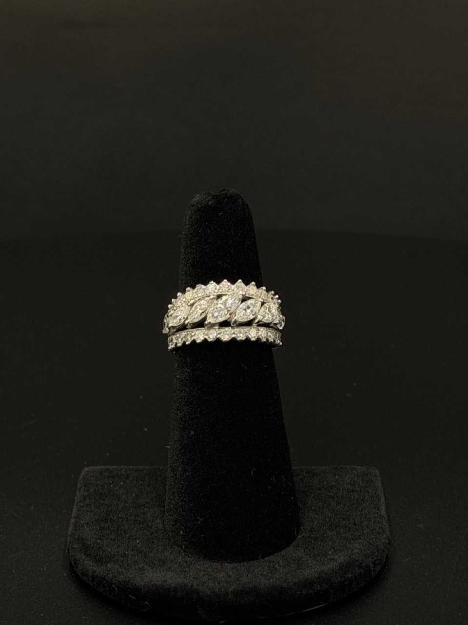 Platinum Diamond Marquise Band – Sz 5.5 | DD Pawn Loans