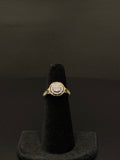 Two-Tone Diamond Halo Ring – 10K, Sz 5 | DD Pawn Loans