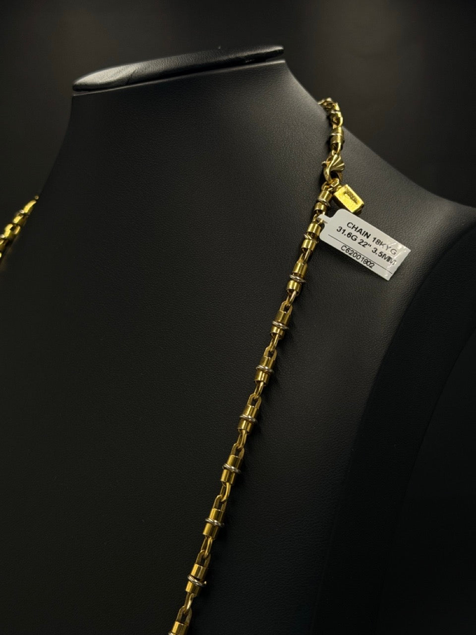 18K Barrel Link Chain – 31.6g, 22” | DD Pawn Loans