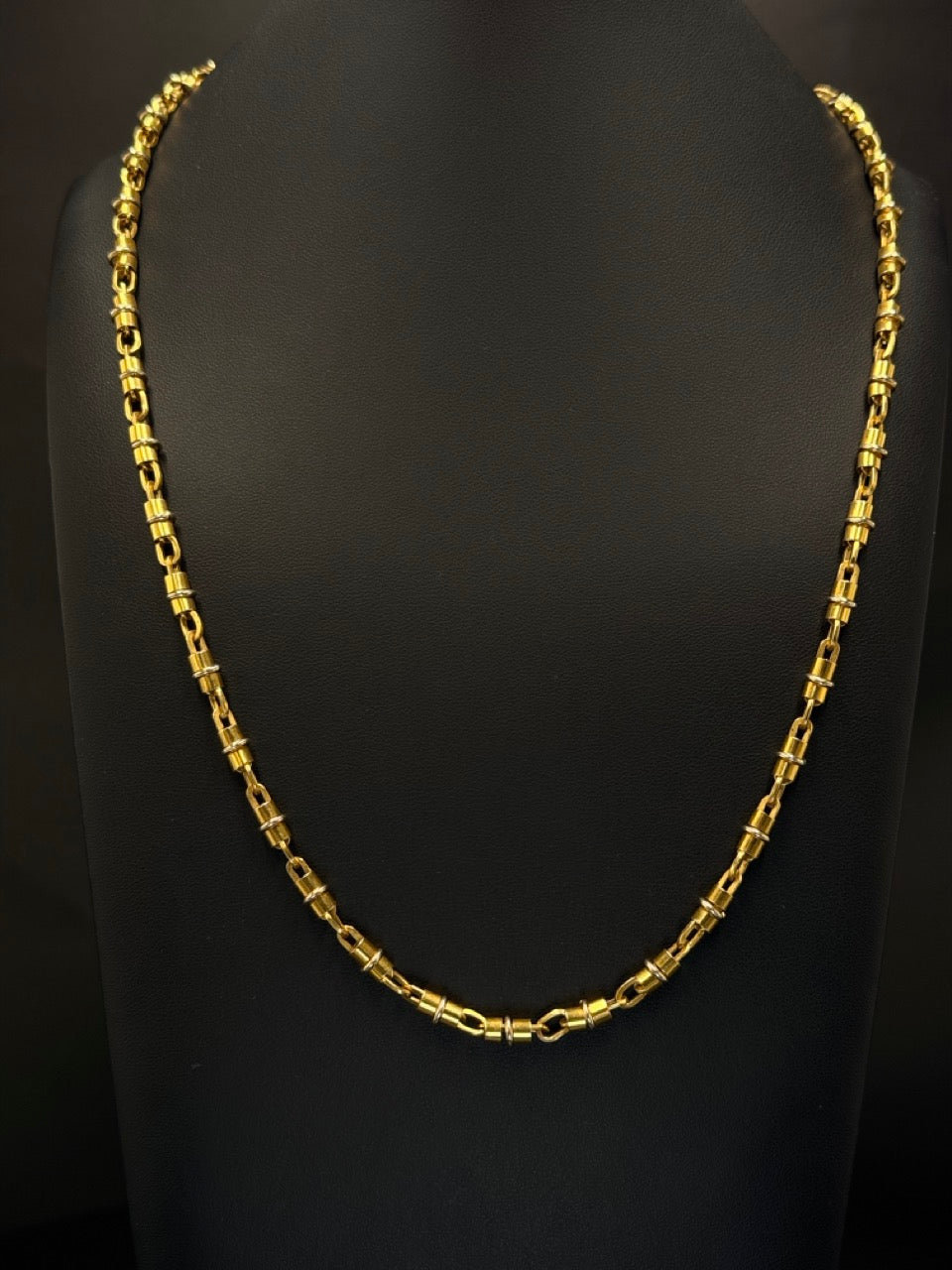 18K Barrel Link Chain – 31.6g, 22” | DD Pawn Loans