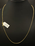 14K Gold Cable Chain – 19”, 1mm | DD Pawn Loans
