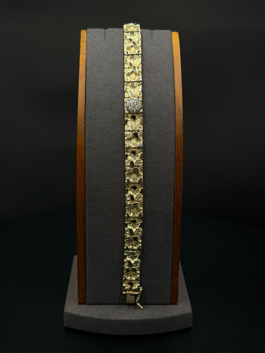 10K Gold Nugget Bracelet – 26g, 8” | DD Pawn Loans