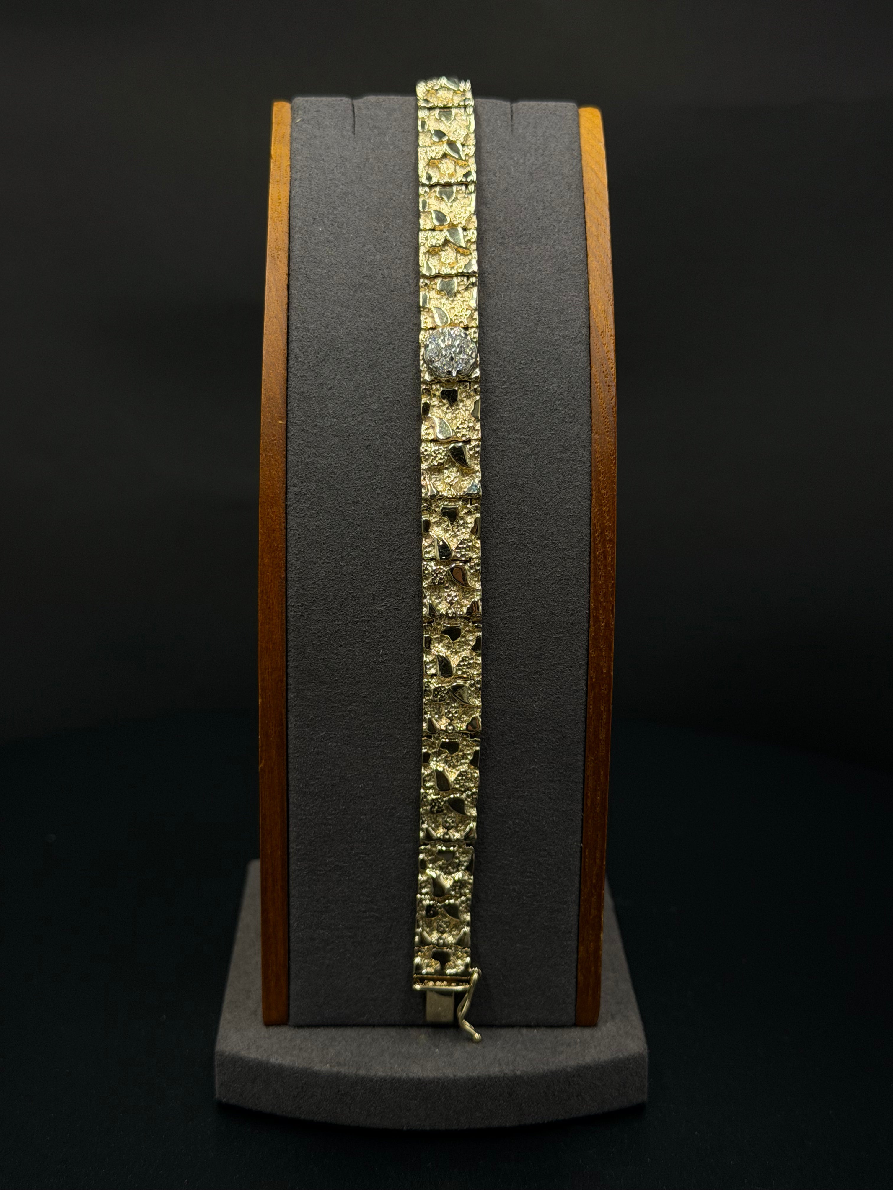 10K Gold Nugget Bracelet – 26g, 8” | DD Pawn Loans