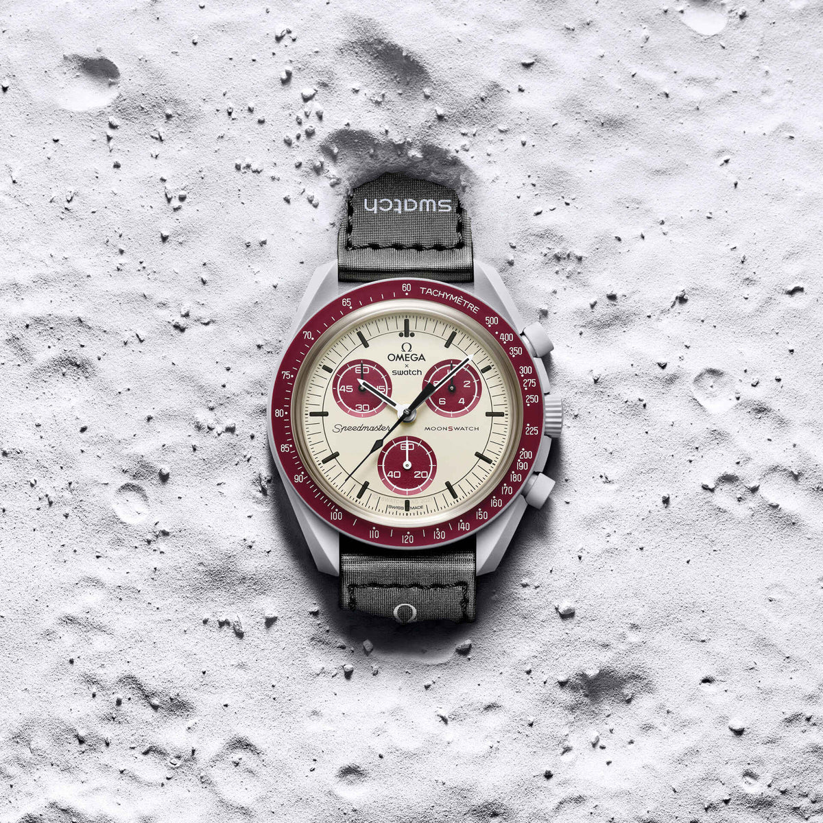 MoonSwatch Mission to Pluto SO33M101 lifestyle photo