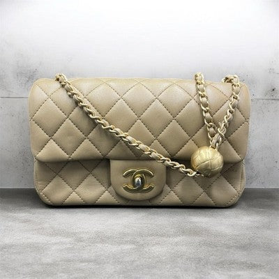 Chanel Mini Flap Bag Beige with Gold Hardware – photo 1