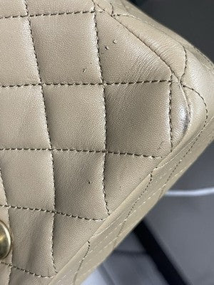 Chanel Mini Flap Bag Beige with Gold Hardware – photo 12