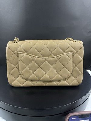 Chanel Mini Flap Bag Beige with Gold Hardware – photo 15