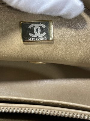 Chanel Mini Flap Bag Beige with Gold Hardware – photo 16