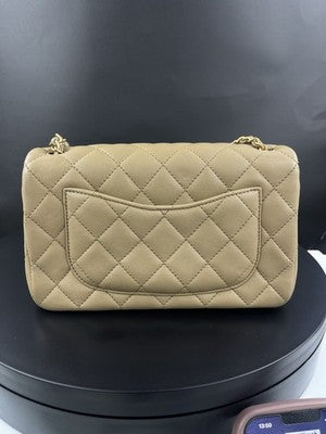 Chanel Mini Flap Bag Beige with Gold Hardware – photo 8