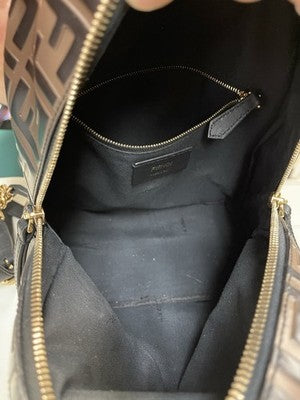 Fendi FF Embossed Brown Leather Mini Backpack – photo 7