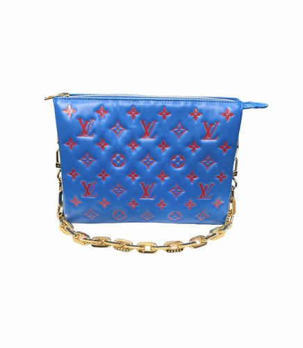 Louis Vuitton Coussin PM Blue Red Lambskin Gold Chain – Limited Edition – photo 1