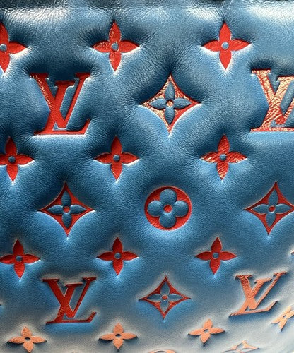 Louis Vuitton Coussin PM Blue Red Lambskin Gold Chain – Limited Edition – photo 9