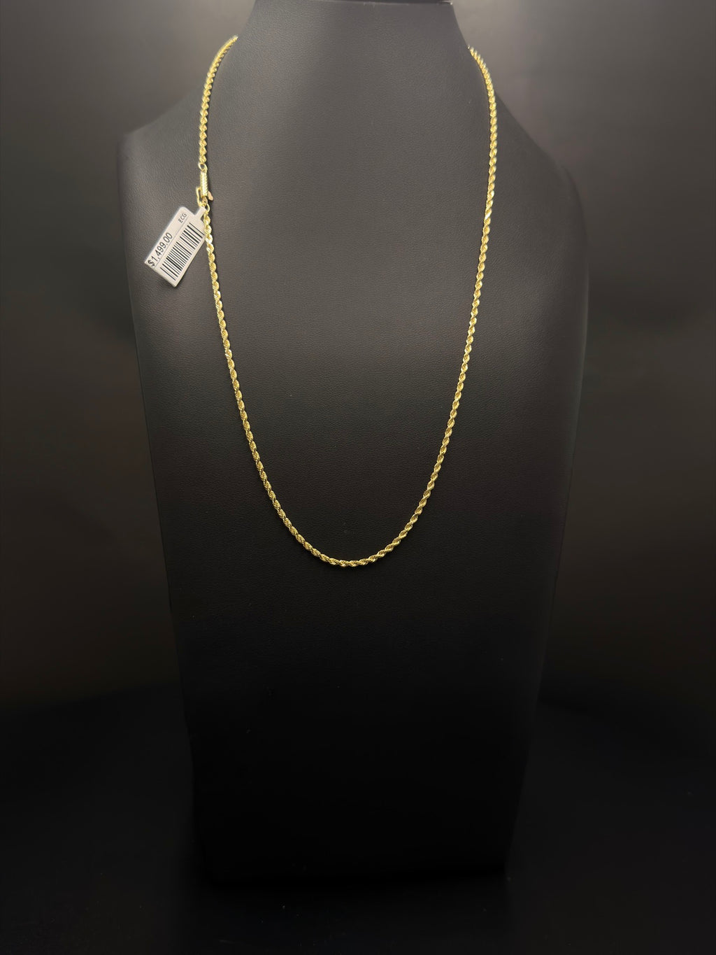 14K Gold Rope Chain – 7.5g, 20" 2mm | DD Pawn Loans