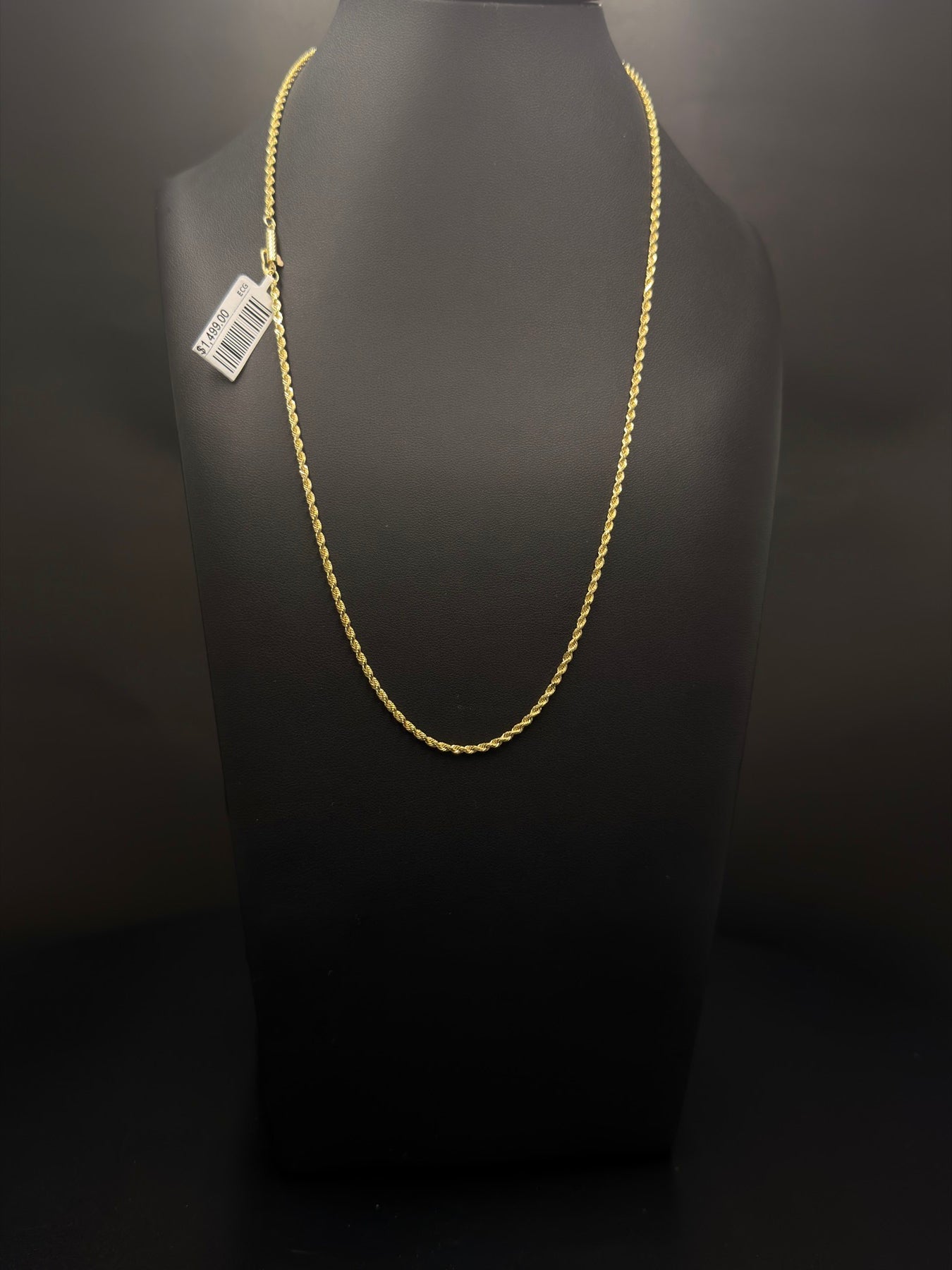 14K Gold Rope Chain – 7.5g, 20" 2mm | DD Pawn Loans