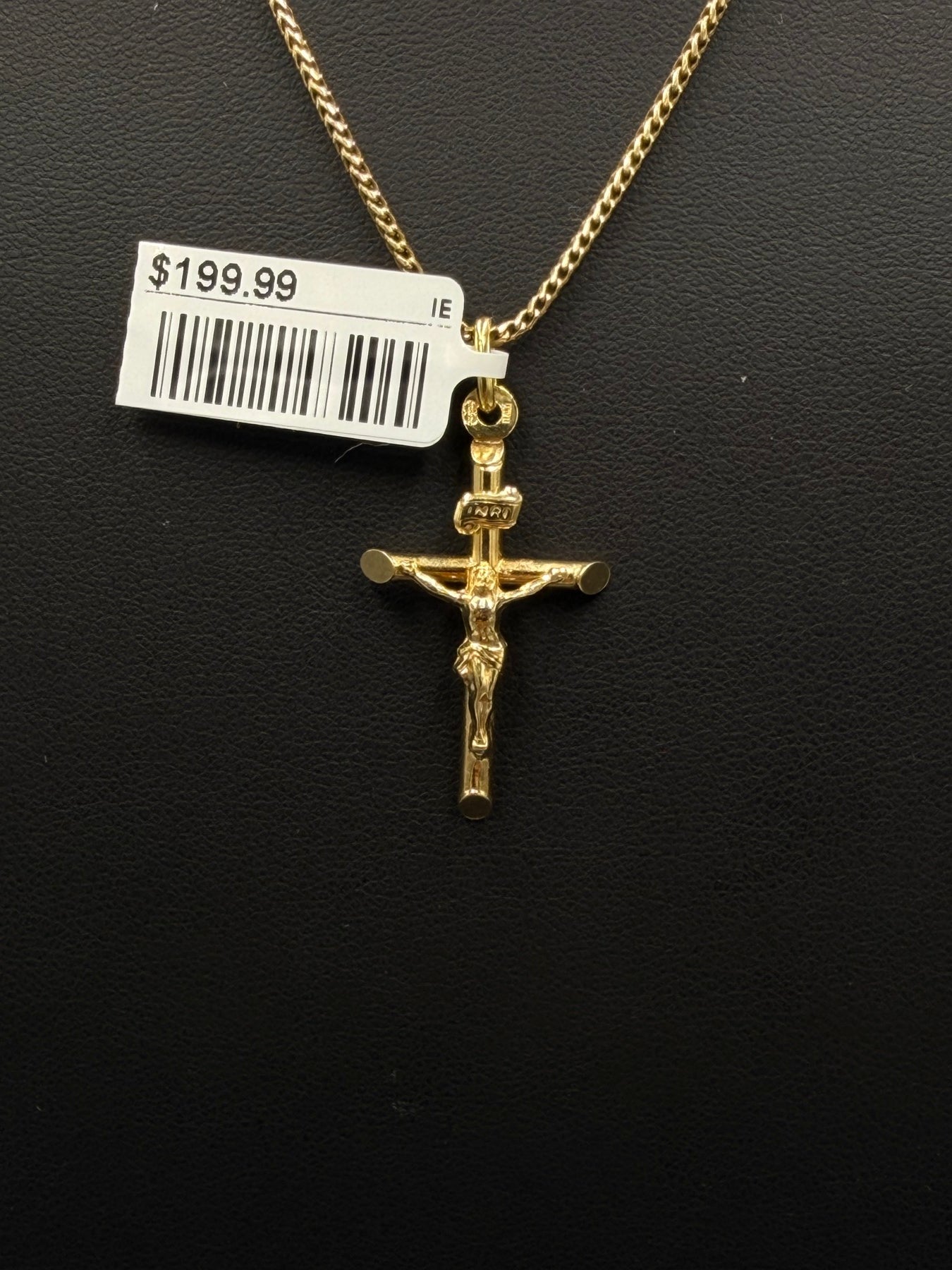 14K Gold Crucifix Pendant – 1.1g, Italy | DD Pawn Loans