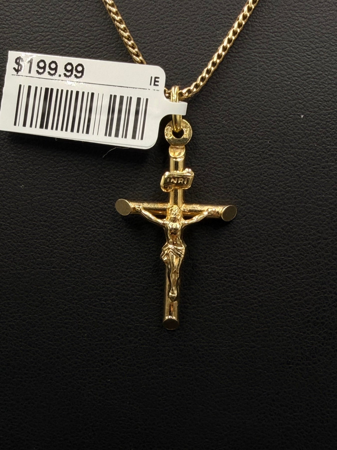 14K Gold Crucifix Pendant – 1.1g, Italy | DD Pawn Loans